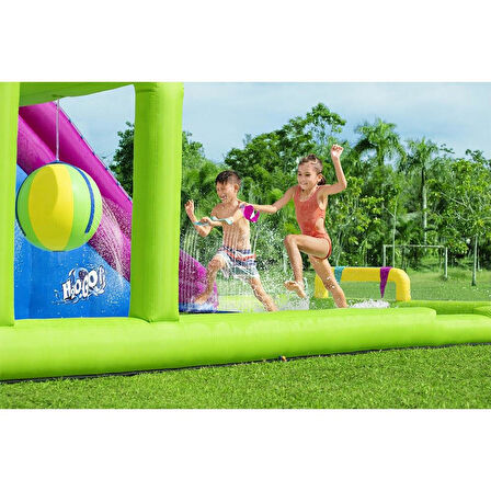 Mega Su Parkı Bestway Bouncy Castles Pool Çocuk Oyun Parkı ve Havuzu 701 x 301 x 265 cm.