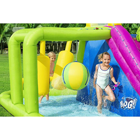 Mega Su Parkı Bestway Bouncy Castles Pool Çocuk Oyun Parkı ve Havuzu 701 x 301 x 265 cm.