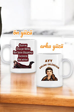 Olur mu öyle şey köpek ben senin sözlerinle incinecek biri miyim ? Prens Dizisi Porselen Kupa Bardak