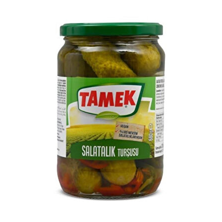 Tamek Salatalık Turşusu 680 gr Cam x 2 Adet