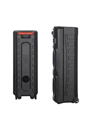 Always NDR-0202 2*12 İnc Taşınabilir Büyük Boy Bluetooth Parti Hoparlörü Amfi Özellikli
