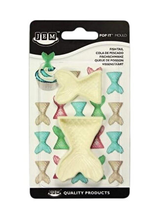 Şeker Hamuru Kalıbı Deniz Kuyruğu Baskı Seti 2 Li