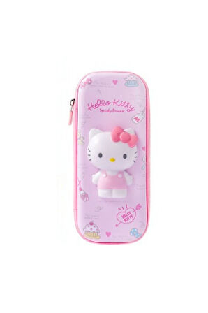 Hello Kitty Çok Şirin Oyuncaklı Pembe Kız Çocuk Kalem Kutu