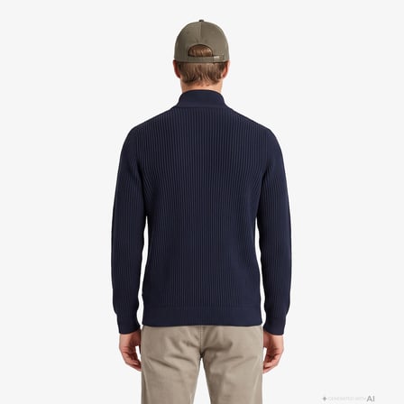 Nautica Erkek Lacivert Regular Fit Triko