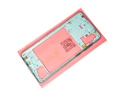 Samsung Galaxy A71 A715 Uyumlu FULL KASA Arka Kapak Batarya Kapağı - MAVİ