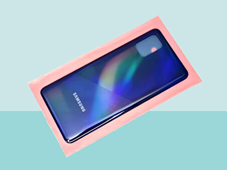 Samsung Galaxy A31 A315 Uyumlu Arka Kapak Batarya Kapağı - MAVİ