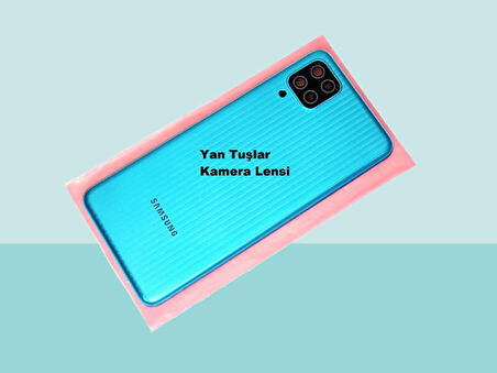 Samsung Galaxy M12 Uyumlu FULL KASA Arka Kapak Batarya Kapağı - YEŞİL