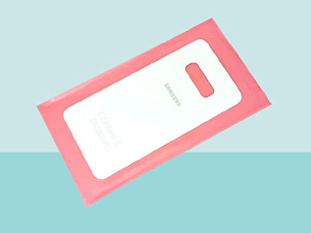 Samsung Galaxy S10 E Uyumlu Arka Kapak Batarya Kapağı -  BEYAZ
