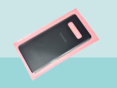Samsung Galaxy S10 PLUS Uyumlu Arka Kapak Batarya Kapağı -  SİYAH