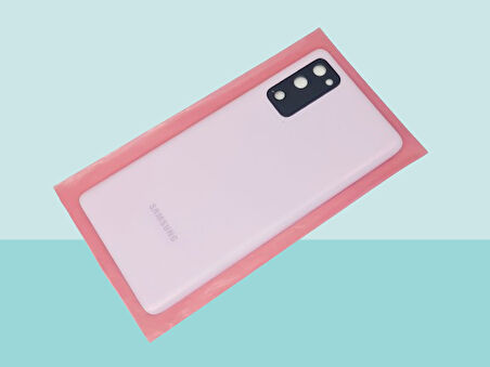 Samsung Galaxy S20 FE Uyumlu Arka Kapak Batarya Kapağı - MOR - FULL LENSLİ