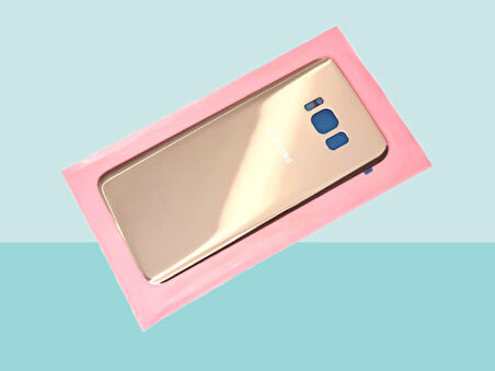 Samsung Galaxy S8 Uyumlu Arka Kapak Batarya Kapağı -  GOLD