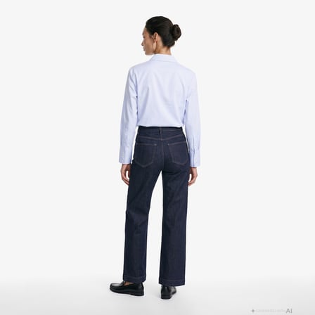 Nautica Kadın Lacivert Slim Fit Pantolon