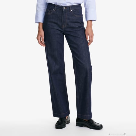 Nautica Kadın Lacivert Slim Fit Pantolon