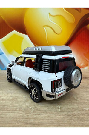 1:24 BYD Yangwang U8 Diecast Model Araba BYD Elektirikli Model Araba Sesli Işıklı Açılan Kapılar