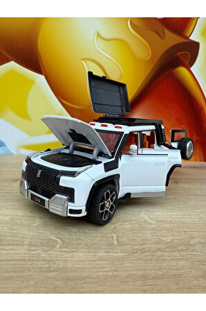 1:24 BYD Yangwang U8 Diecast Model Araba BYD Elektirikli Model Araba Sesli Işıklı Açılan Kapılar