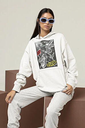Anarchic Spider-Man Baskılı Unisex Oversize Hoodie