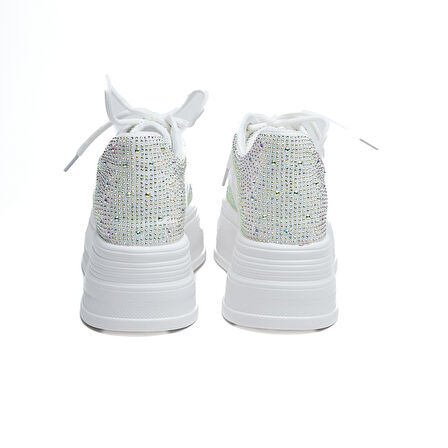 Yüksek Taban Taşlı Kadın Sneaker