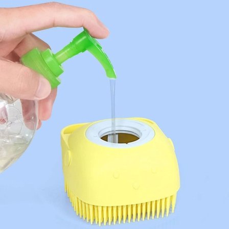 Roichil® Yumuşak Silikon Malzemeli Esnek Jel Hazneli Masaj Fonksiyonlu Etkili Banyo Duş Kese Lifi