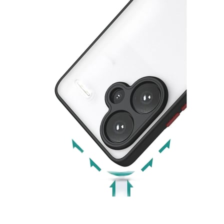 Xiaomi Redmi Note 13 Pro Plus Kılıf Montreal Silikon Kapak - Siyah