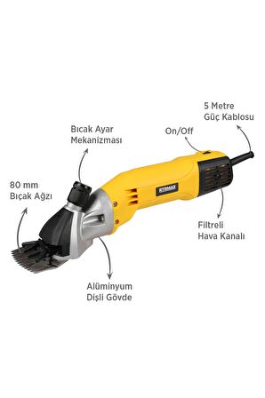 RTM923 Koyun Kırkma Makinası 500 W
