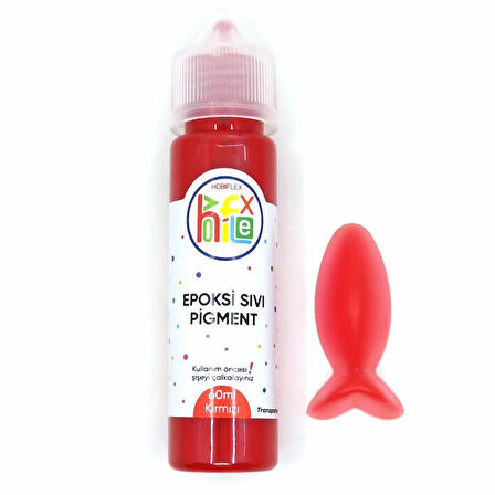 SIVI PİGMENT BOYA TRANSPARAN 60 ml KIRMIZI