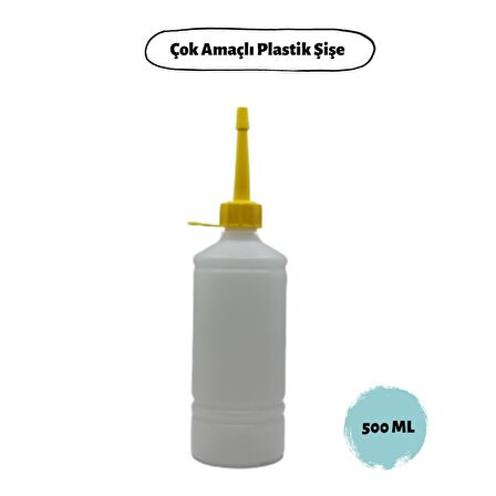 PLASTİK ŞİŞE ÇOK AMAÇLI DOLUM ŞİŞESİ 500 ML 6 ADET