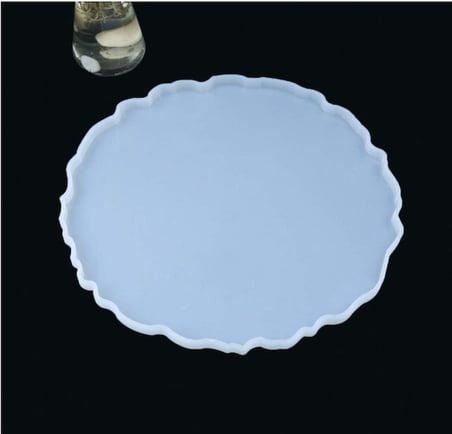 EPOKSİ REÇİNE SİLİKON KALIP TIRTIKLI BÜYÜK  YUVARLAK TEPSİ SUNUM VE MUHTELİF KALIP HB460160 - 0003