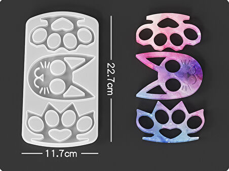 EPOKSİ REÇİNE SİLİKON KALIP İTHAL KEDİ YÜZÜ ANAHTARLIK TOKA SİLİKON KALIP HB10021-0080