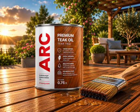 ARC 1. KALİTE AHŞAP YAĞI PREMIUM TEAK OİL TEAK YAĞI 0,75 LT