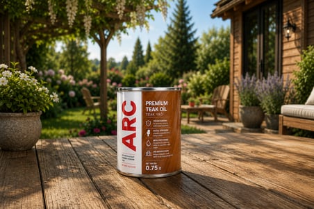 ARC 1. KALİTE AHŞAP YAĞI PREMIUM TEAK OİL TEAK YAĞI 0,75 LT