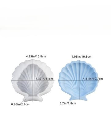 SİLİKON KALIP İSTİRİDYE DENİZ KABUĞU TAŞ TOZU İTHAL EPOKSİ REÇİNE SİLİKON KALIP MUMLUK HB150-0195