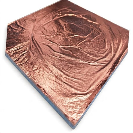 YAPRAK VARAK SANATSAL BÜYÜK BOY FOLYO EPOKSİ REÇİNE NAİL ART 8 ADET 14X14 CM BAKIR RENK GOLD ROSE