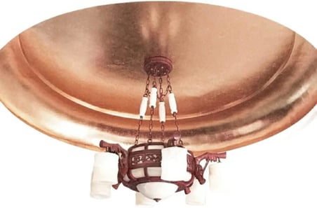 YAPRAK VARAK SANATSAL BÜYÜK BOY FOLYO EPOKSİ REÇİNE NAİL ART 90 ADET 14X14 CM BAKIR RENK GOLD ROSE