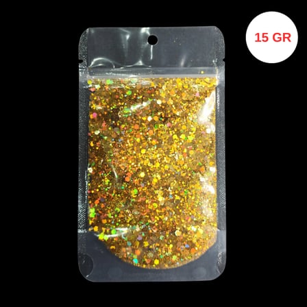 CHUNKY GLİTTER LEX 9 EPOKSİ REÇİNE SANATSAL EL İŞİ HOLOGRAMLI GLİTTER NAİL ART MAKYAJ SİM 15 GR