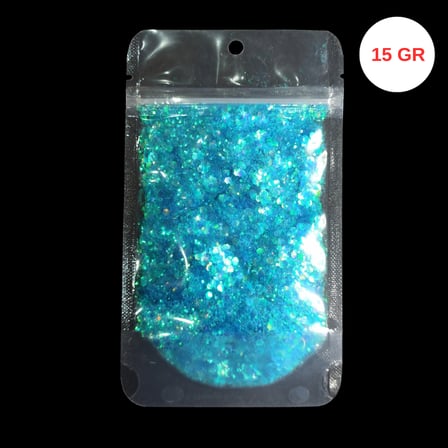 CHUNKY GLİTTER LEX 12 EPOKSİ REÇİNE SANATSAL EL İŞİ HOLOGRAMLI GLİTTER NAİL ART MAKYAJ 15 GR