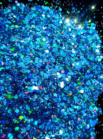 CHUNKY GLİTTER LEX 6 EPOKSİ REÇİNE SANATSAL EL İŞİ HOLOGRAMLI GLİTTER NAİL ART MAKYAJ 15 GR
