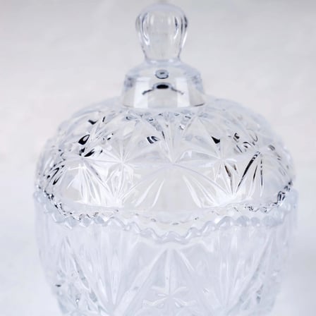 Diyarı Fırsat Glass Jar Cam Lokum ve Şeker Kabı Model 001 1 Adet