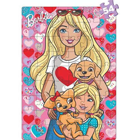 Diytoy Barbie 2 İn 1 Puzzle Seti