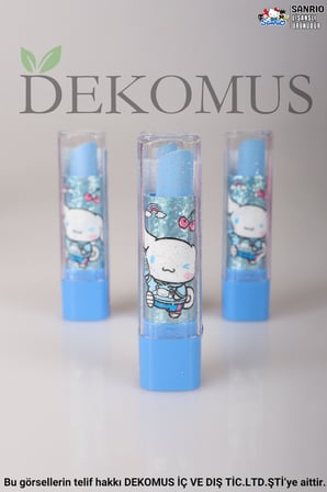 "DEKOMUS ISLAK MENDİL HEDİYELİ" LİSANSLI CINNAMOROL "TEK ADET" RUJ SİLGİ