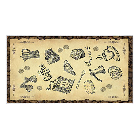 Dekoreko İnci Mutfak Halısı Saçaksız 2124