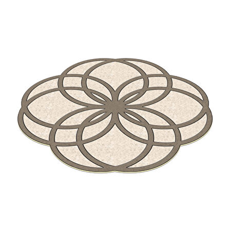 Dekoreko Figürlü Yuvarlak Özel Kesim Halı 113