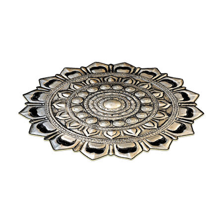 Dekoreko Figürlü Yuvarlak Özel Kesim Halı 115 Bakır