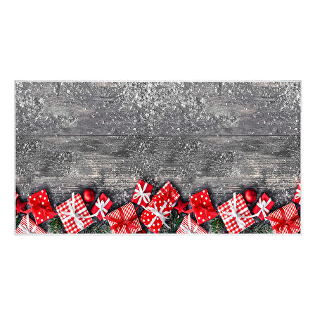 Dekoreko İnci Christmas Halı Saçaksız Chr-1