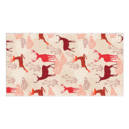 Dekoreko İnci Christmas Yolluk Halı Saçaksız Chr-4