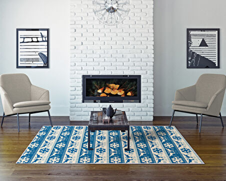 Dekoreko İnci Christmas Halı Saçaksız Chr-5