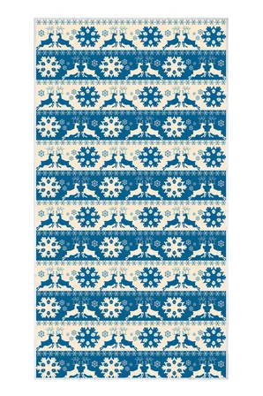 Dekoreko Inci Christmas Halı Saçaksız Chr-5