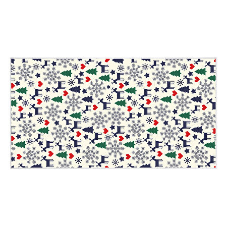 Dekoreko İnci Christmas Halı Saçaksız Chr-10