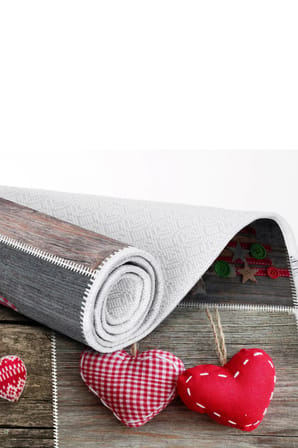 Dekoreko Inci Christmas Halı Saçaksız Chr-14