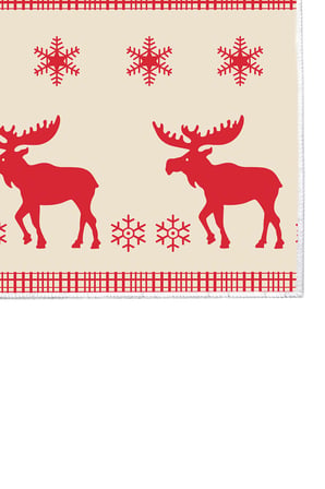 Dekoreko Inci Christmas Halı Saçaksız Chr-6