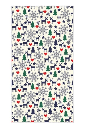 Dekoreko Inci Christmas Halı Saçaksız Chr-10